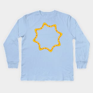 Cute Yellow Circle Kids Long Sleeve T-Shirt